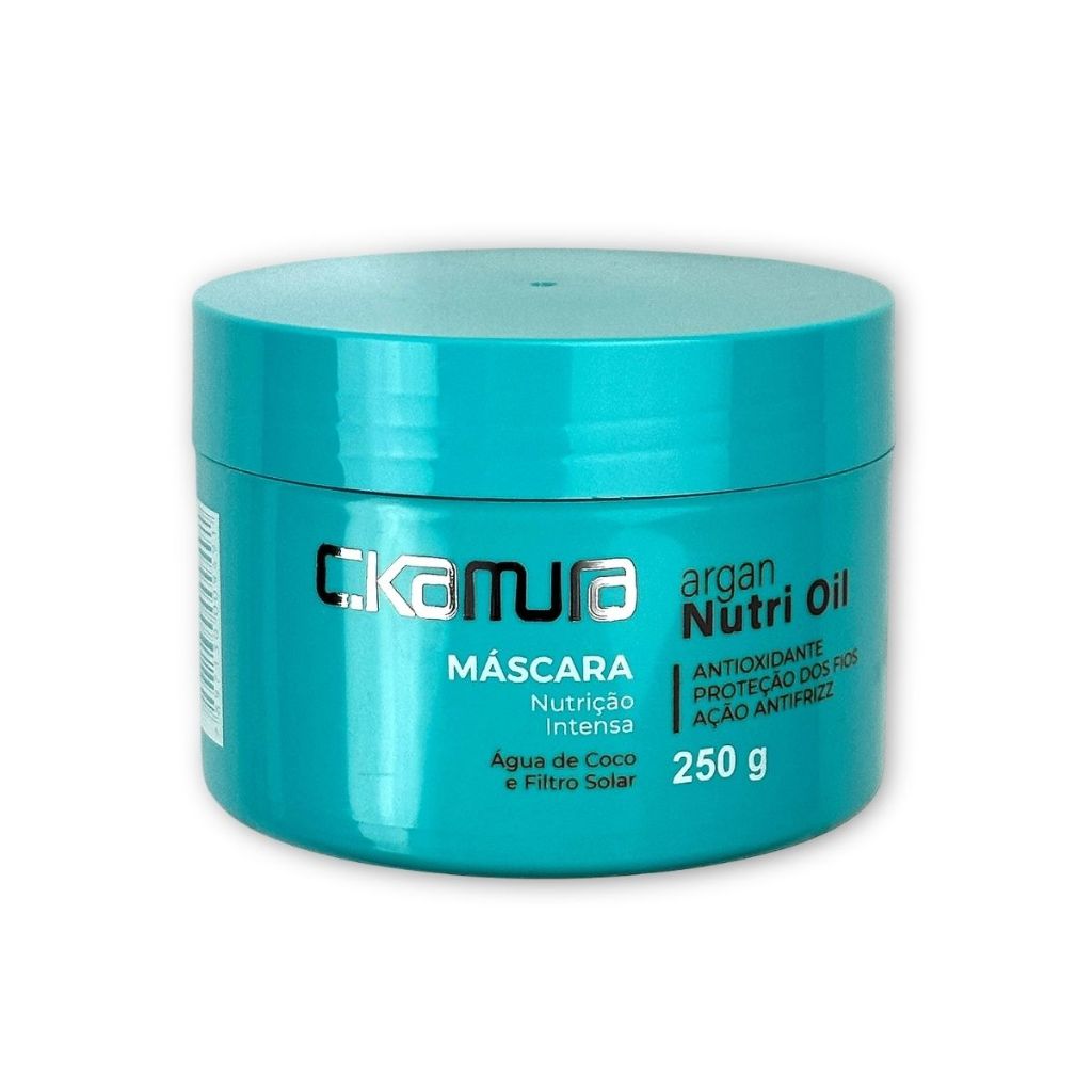 Máscara Argan Nutri Oil C Kamura Nutrição Intensa Antifrizz