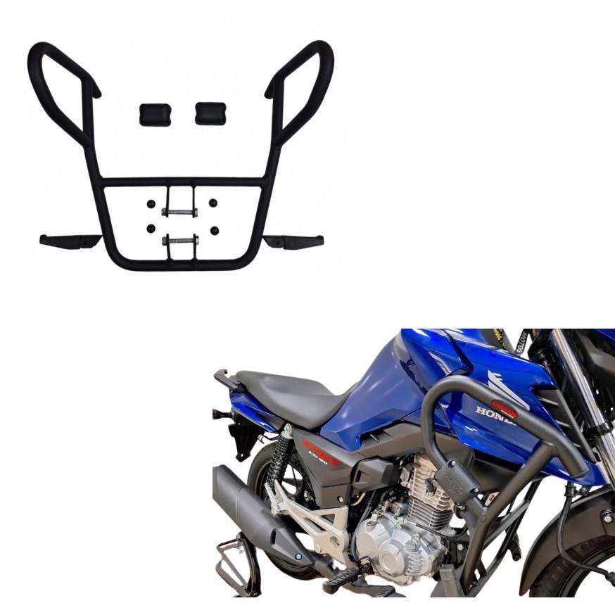 Protetor Motor Carenagem Com Pedaleira Chapam - CG 150 FAN TITAN 2014 a 2016 / CG 160 START FAN TITAN 2016 em diante