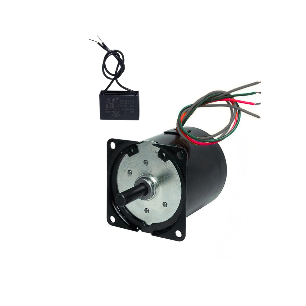 Micro Motor Motoredutor C/ Caixa De Redução 70kgf.cm 5 Rpm