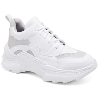 Tênis Feminino Tratorado Sneaker Chunky Com Cadarço Extra