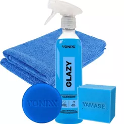 Glazy 500ml Limpa Vidros 4 Em 1 Reduz Atrito Pano Aplicador