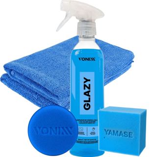 Glazy 500ml Limpa Vidros 4 Em 1 Reduz Atrito Pano Aplicador em Oferta na Shopee