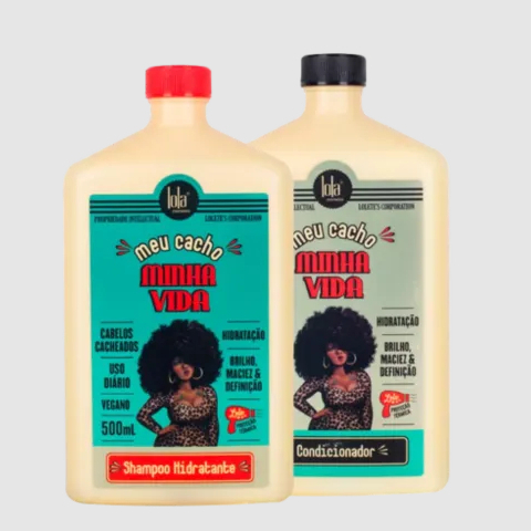Kit Meu Cacho Minha Vida – Shampoo 500ml + Condicionador 500g | Lola Cosmetics