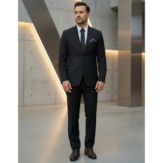 Terno Social De Luxo Slim Poliviscose Pesponto Lapela Premium em Oferta na Shopee