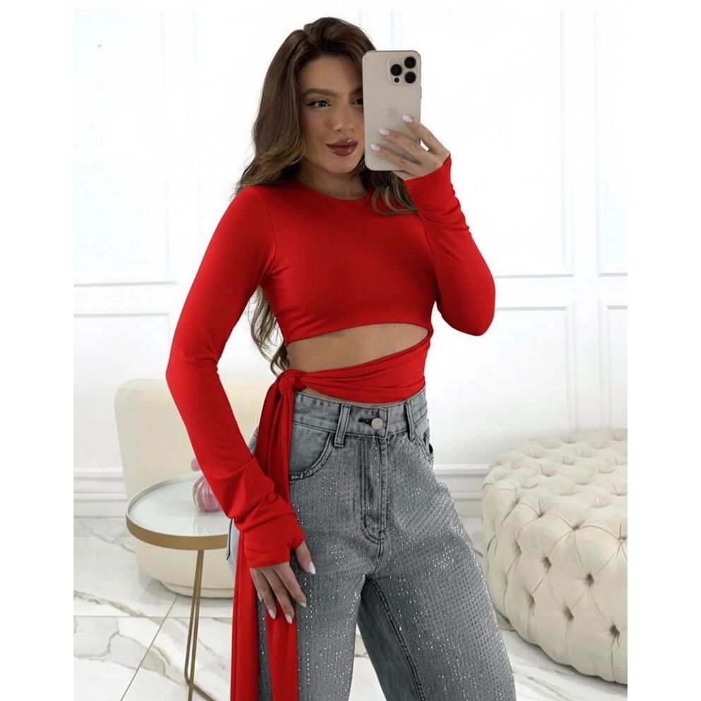 Cropped com Amarração na Cintura: Onde Comprar | BuscaProdutos