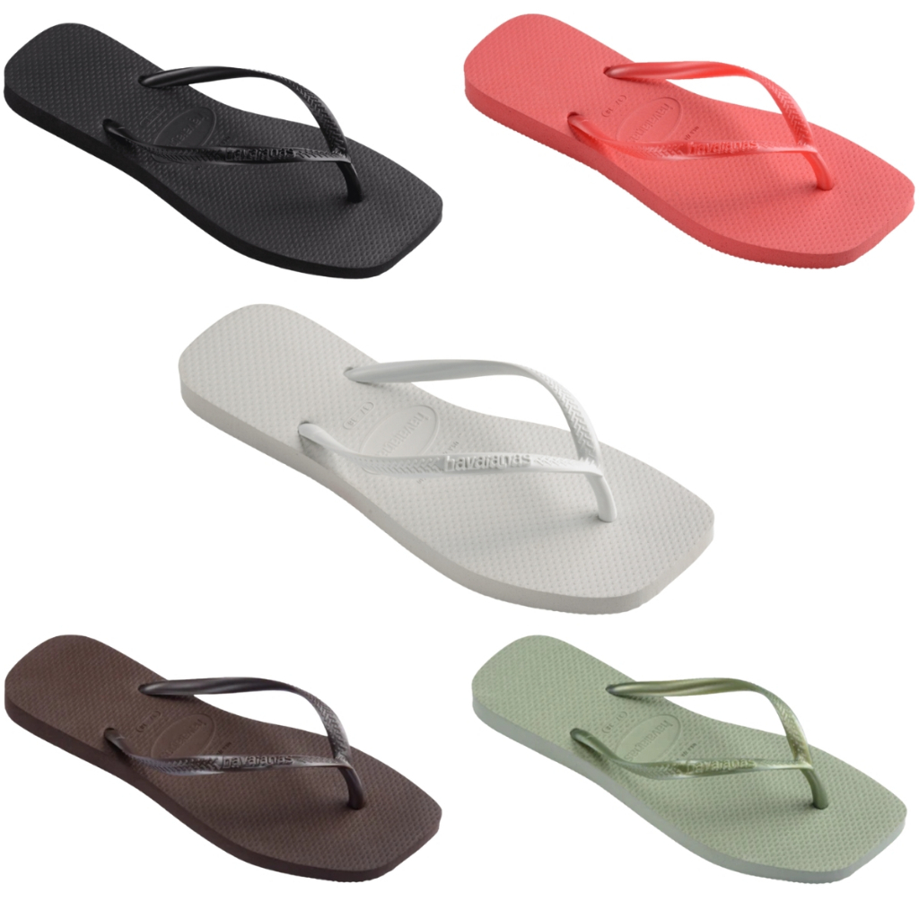 Chinelo Havaianas Slim Square Feminino Original Bico Quadrado Tira Fina Moda em Oferta na Shopee