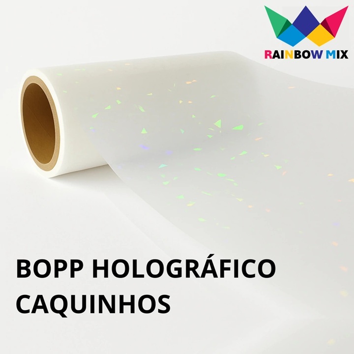 Bopp Holográfico Caquinhos 3D Laminação a Quente - de 10 a 50 Metros x 22cm em Oferta na Shopee