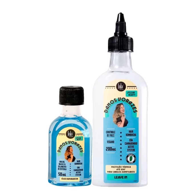 Kit Leave-In + Óleo Danos Vorazes – 2 Itens | Lola Cosmetics