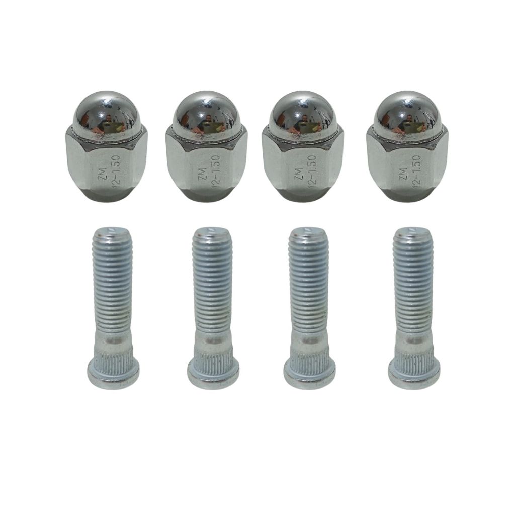 4 Prisioneiros C/ Porca Cromada P/ Roda De Ferro Hb20 Todos