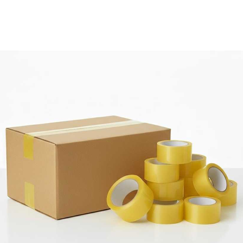 Caixa c/ 100 Rolos de Fita 45x100 Metros Transparente Ideal P/ Embalagens de Papelão, Plástico, Uso Doméstico e Comércio