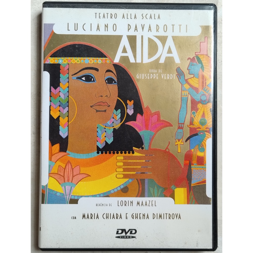 Dvd Aida Giuseppe Verdi Luciano Pavarotti Otimo Estado