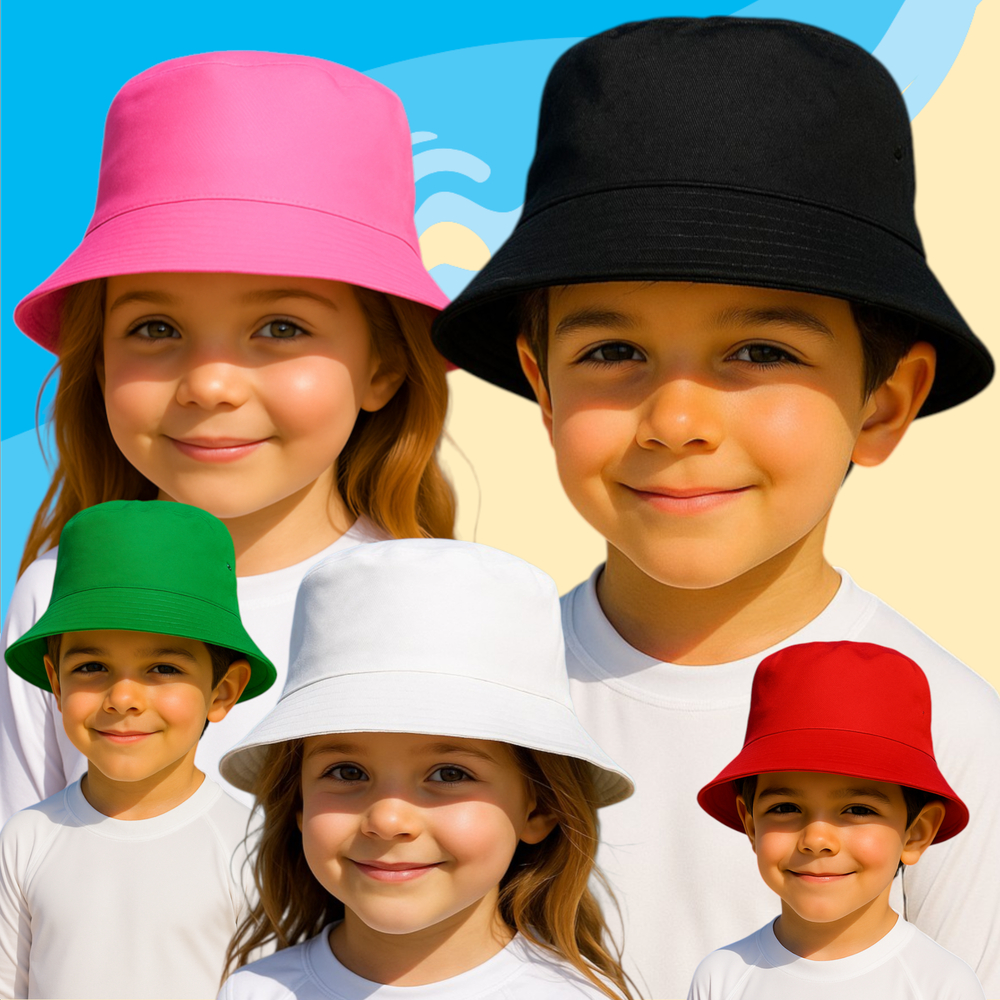 Chapéu Infantil Praia Boné De Proteção Solar Respirável Para Meninas e Meninos Acessório para Verão.