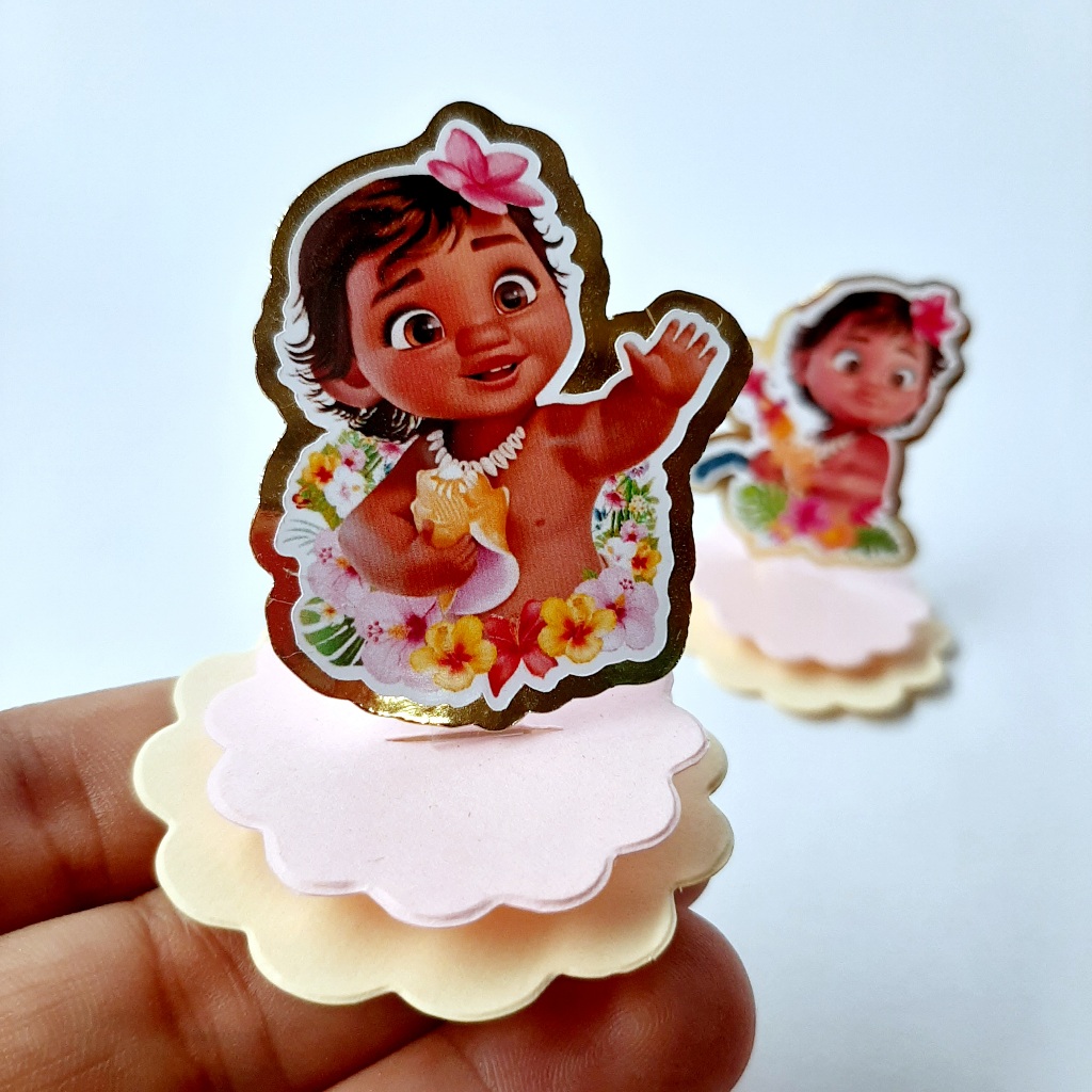 Tags Aplique 3D MOANA BABY- Lembrancinhas, Apliques em pra caixinhas, cofrinhos, Nutella entre outros