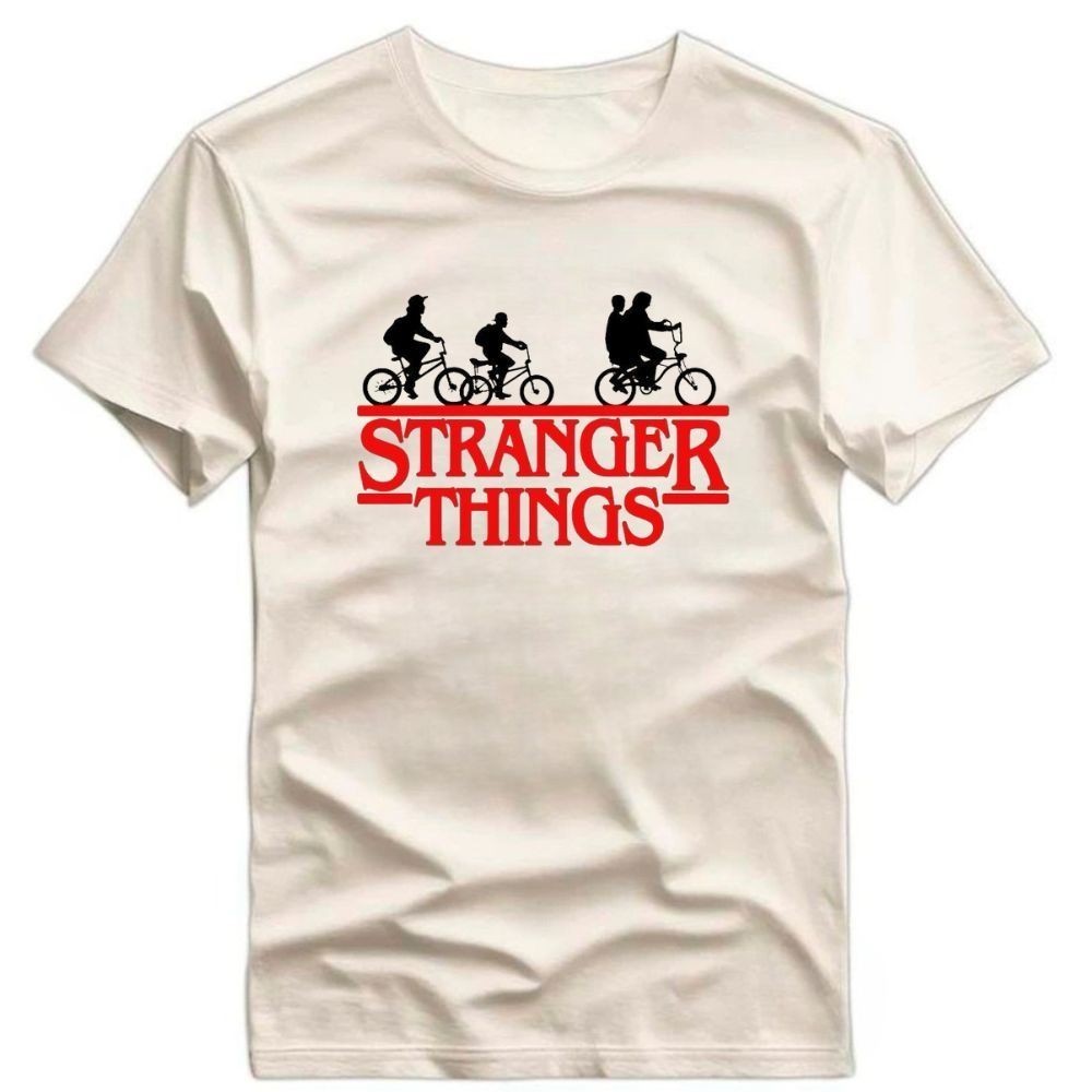Camiseta Stranger Things Série Seriado Monstros Camisas 100% Algodão — imagem 2 de 2