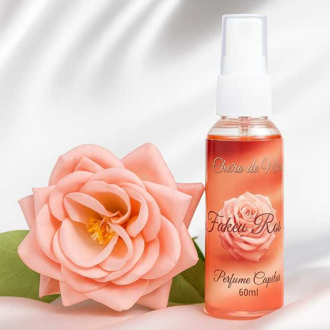 Perfume Capilar Fakar Roses 🧜‍♀️60ml Fragancia Duradoura(Perfume da Sereia) árabe - com Filtro Solar