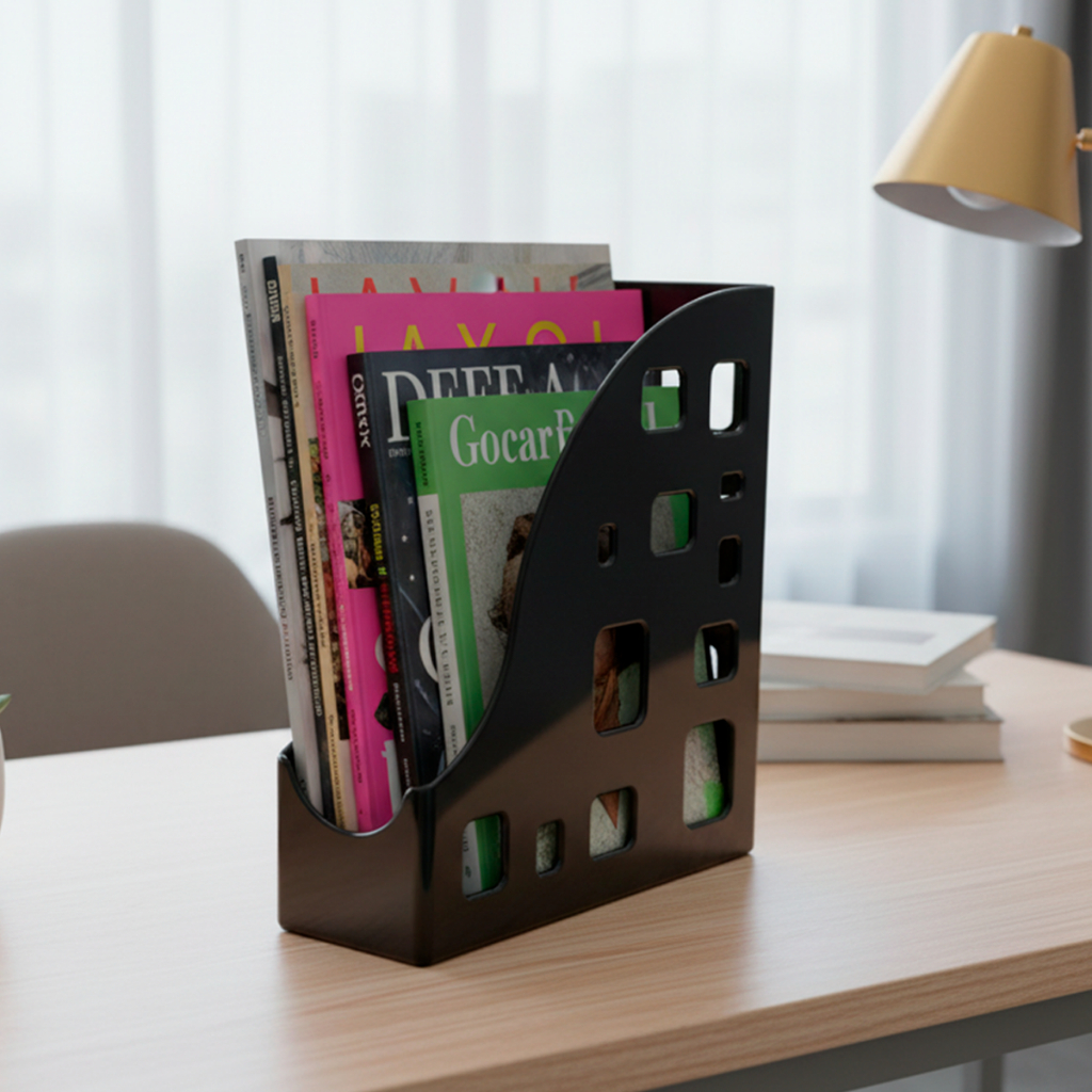 Porta Revista Livro Organizador de Objetos Multifuncional Dello Organização com Estilo e Praticidade