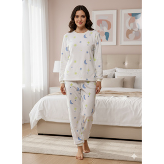 pijama quentinho adulto de fleece. em Oferta na Shopee