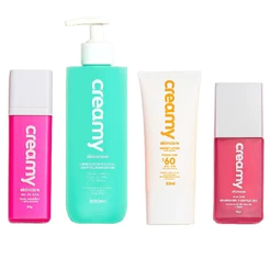 Kit Anti-Manchas Essencial Pele Oleosa - Limpador, Niacinamide, Mandélico e Protetor Solar