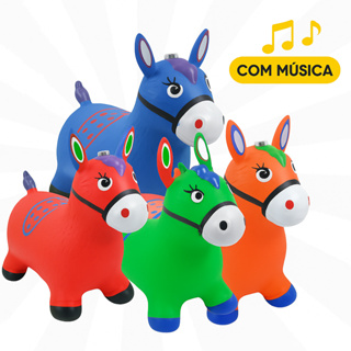 Cavalinho Upa Upa inflavel Pocoto Brinquedo Pula Pula Musica Infantil Com Musica e Led em Oferta na Shopee