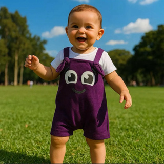 Conjunto de Bebê Macacão + camiseta Bolofofo unisex em Oferta na Shopee