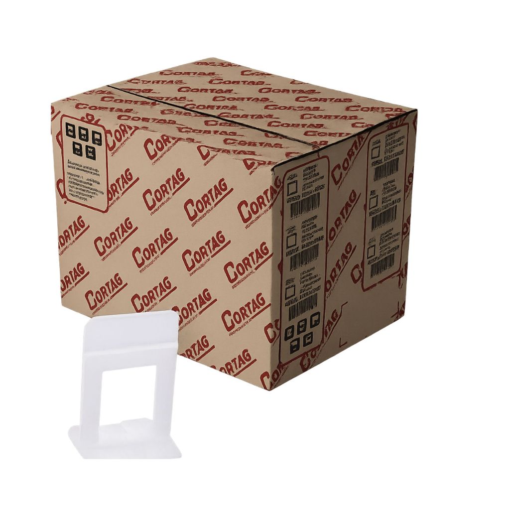 Espaçador Nivelador Slim 1mm Caixa com 1000 Peças Para Porcelanato Piso Slim Cortag