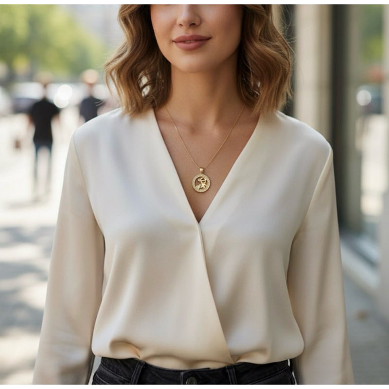 Pingente filho filha menina menino e Cordão banhado ouro18k