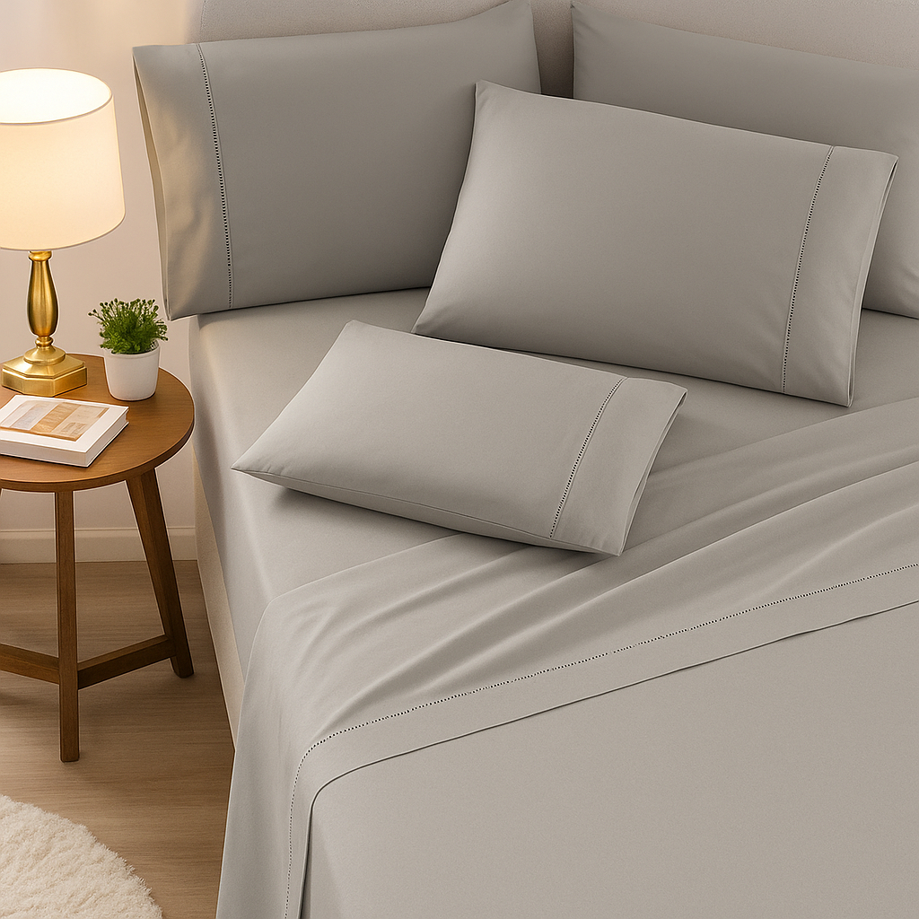 Kit Jogo de Cama Casal 3 Peças – Percal 400 Fios Ultra Macio Cama Casal Box Padrão