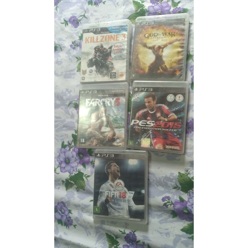 jogos Playstation 3 coleção 5 jogos