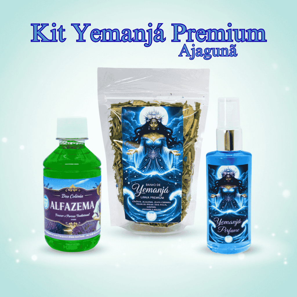 Kit Iemanjá / Yemanjá Premium  Alfazema 250ml + Banho + Perfume  Purificação, Amor, Prosperidade e Proteção Espiritual.