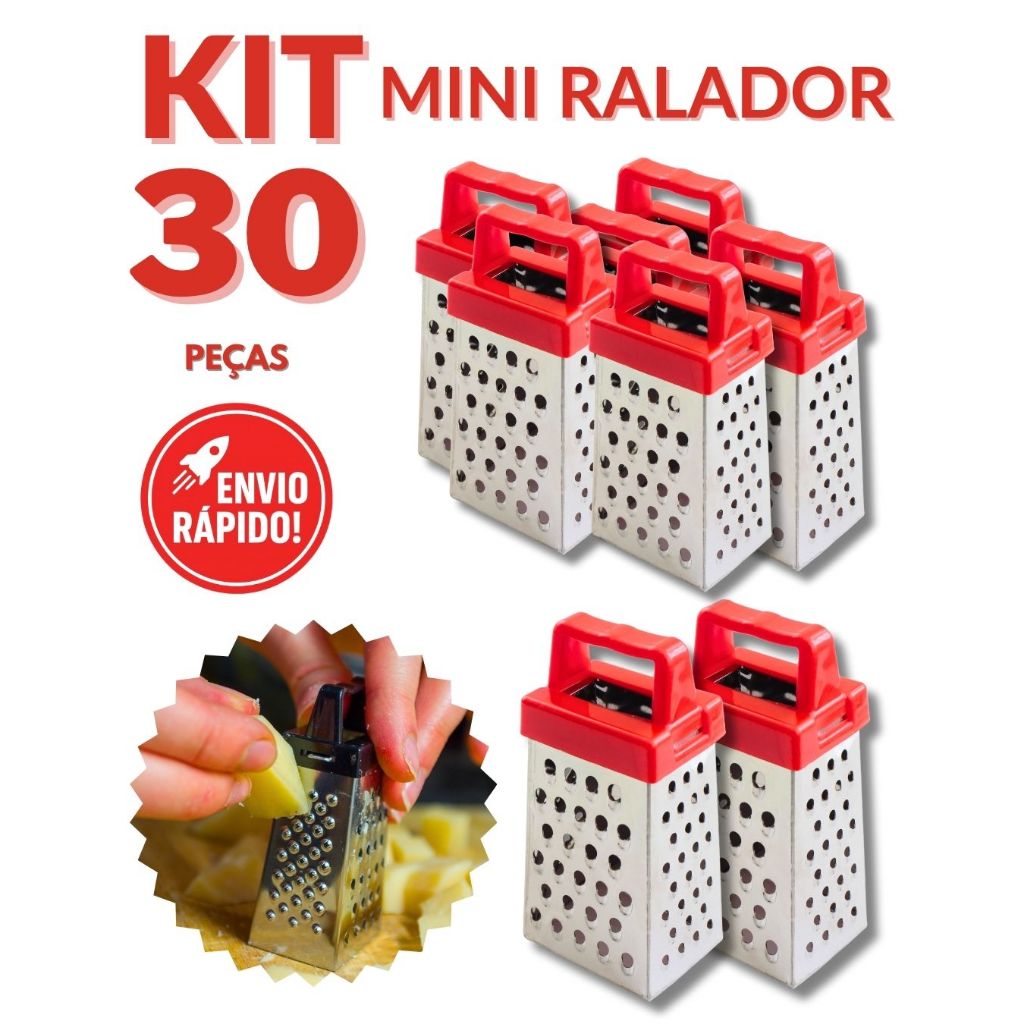 Mini Ralador de Aço Inox Portátil – Lembrancinha Chá de Cozinha, Queijo, Legumes e Natal Restaurante