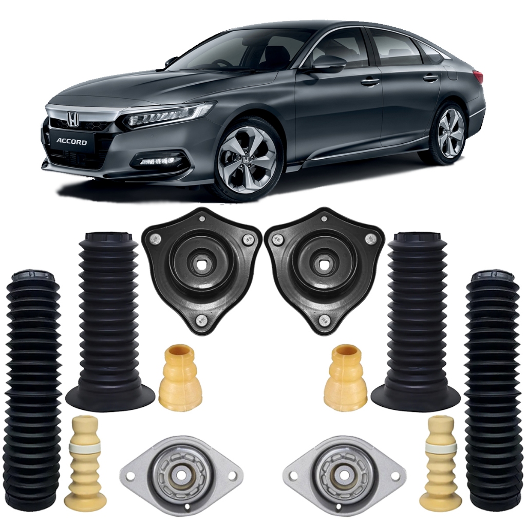 KIT COXIM SEM ROLAMENTO AMORTECEDOR DIANTEIRO E TRASEIRO HONDA ACCORD 2018 A 2021