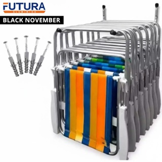Suporte para cadeira de praia para parede para até 7 cadeiras em Oferta na Shopee