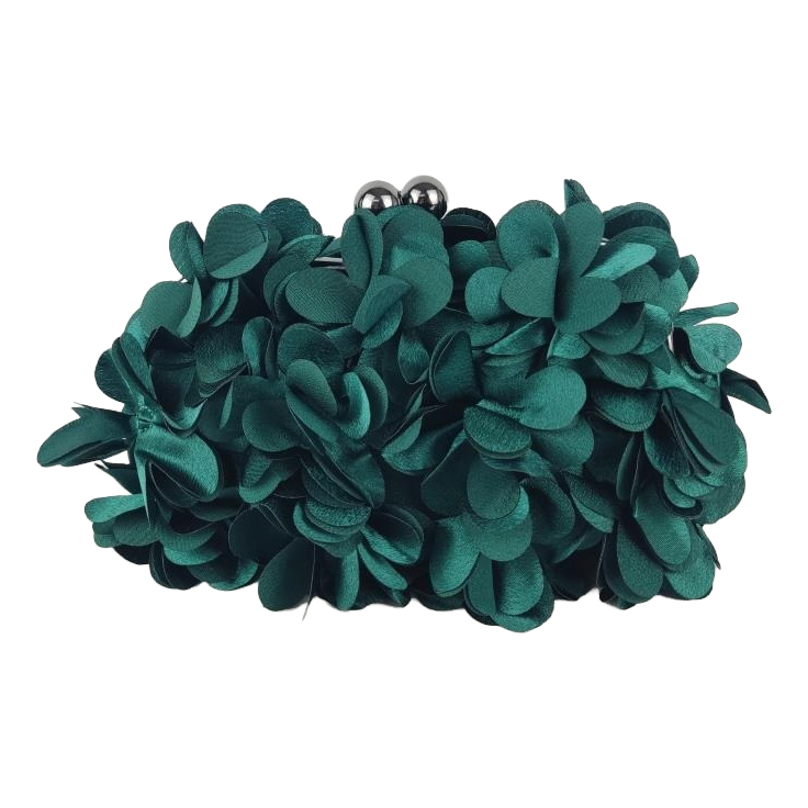Bolsa de Festa Clutch Flor Madrinha Luxo Moderna Balada Casamento Verde Oferta