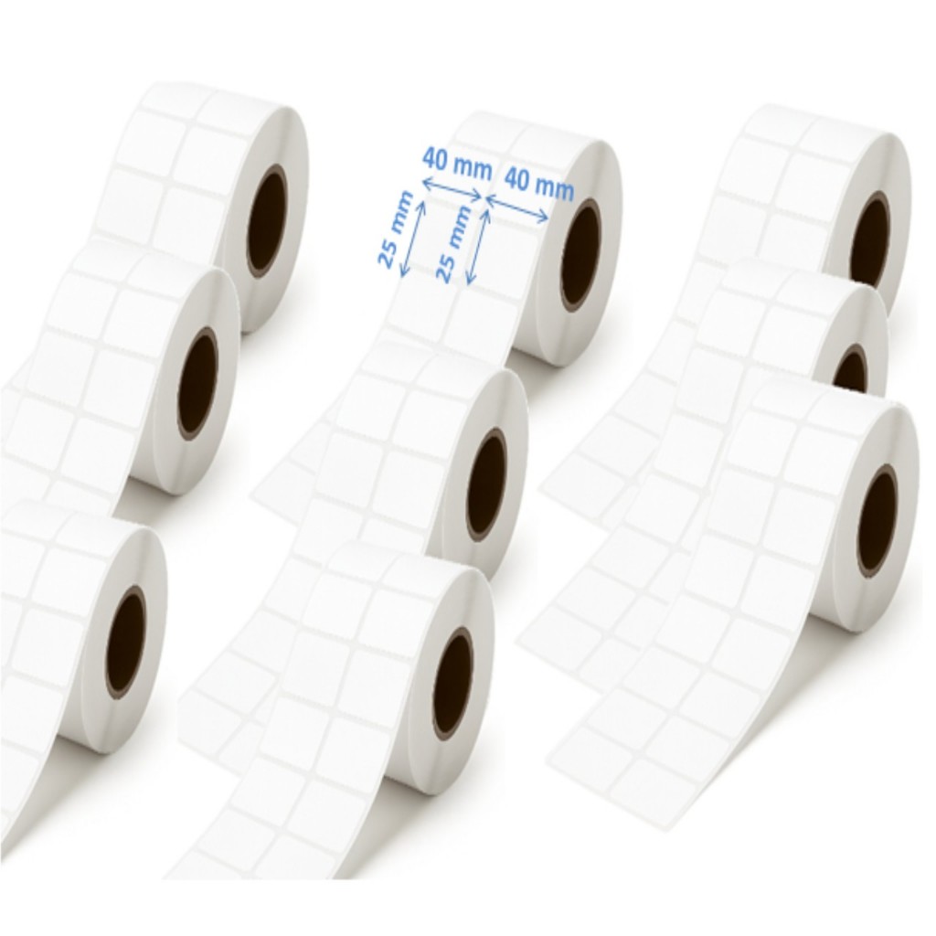 Kit 2.000etq Rolo Etiqueta Térmica 40x25 2 Coluna Zebra