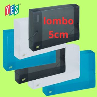 Pasta Aba Elástica YES 5cm tamanho Ofício transparente com elástico de silicone CX050S em Oferta na Shopee