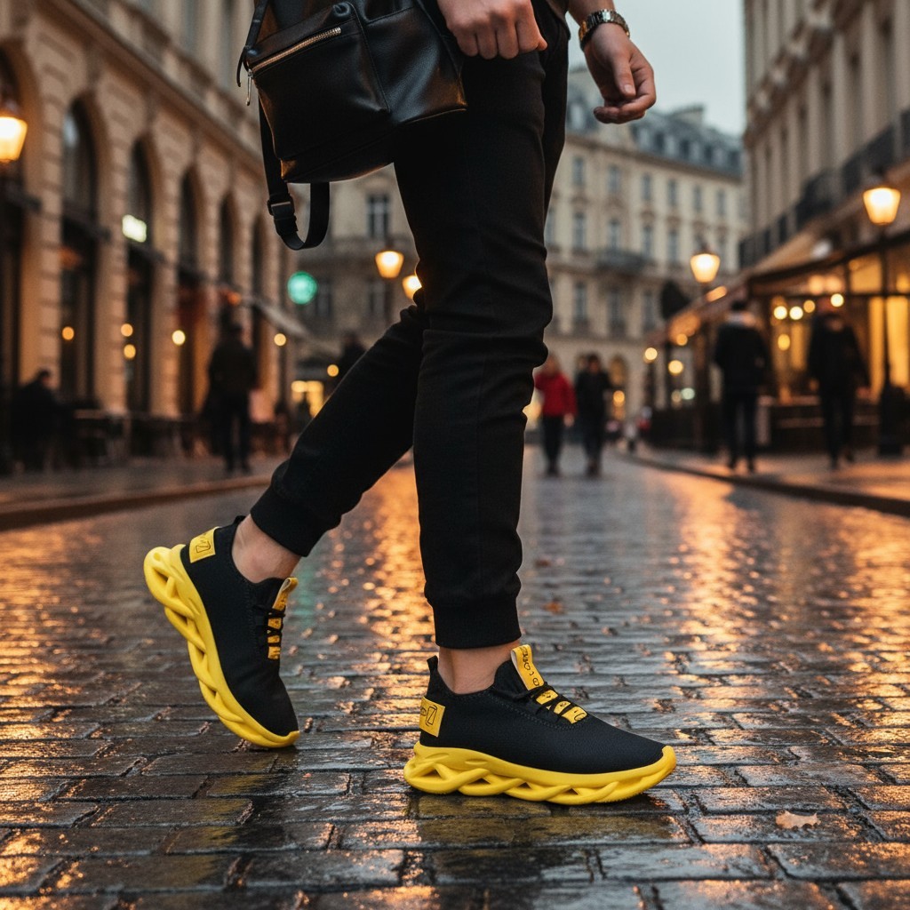 Tênis Masculino Leve Confortável Lorenzzo Lopez Racer Com Palminha em Gel