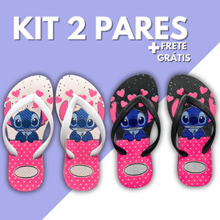 Kit 2 Pares Chinelo Sandalia Feminino Infantil Slim Calçado Criança Menina Kids Confortável Macio Leve Promoção Barato em Oferta na Shopee