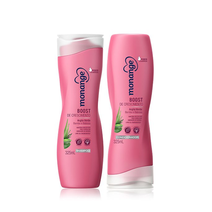 Kit Shampoo e Condicionador Monange Boost Crescimento 325ml