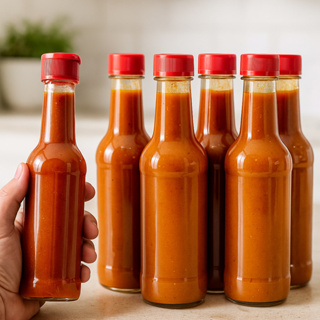 Kit 25 Frascos PET 150ml com Tampa Flip Top Colorida – Ideal para Pimenta, Molhos e Temperos em Oferta na Shopee