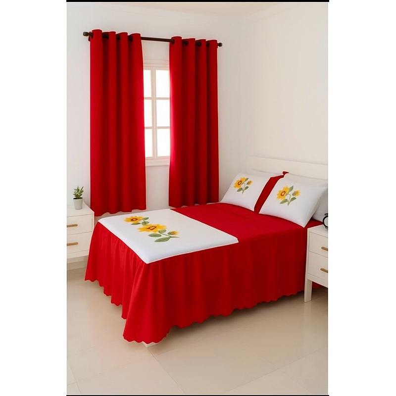 Jogo de Cama com Cortina - Comprar com Melhor Preço em Roupas de Cama