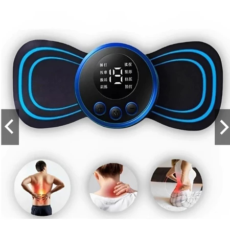 Massageador Eletrônico Portátil EMS – Alívio Para Costas, Pescoço e Coluna