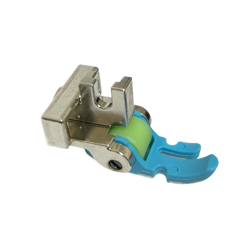 Calcador 3 Em 1 Com Rolete Teflon Ajustável Zíper Reta Pesponto Maquina Costura Domestica