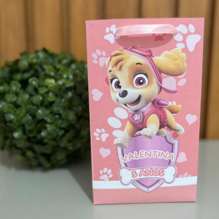 Sacolinhas Personalizadas - Skye Patrulha Canina 1 - Lembrancinhas.