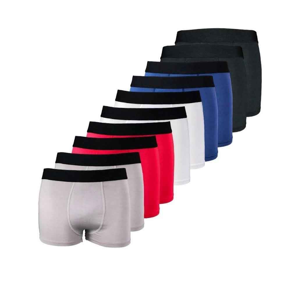 KIT 10 Cuecas Boxers Masculina de Microfibra ou 5  Unidades em Oferta na Shopee