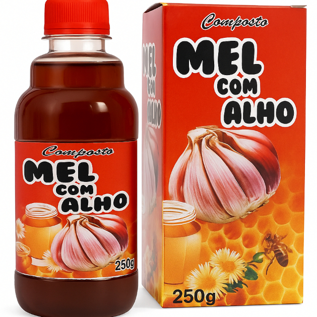 Composto de Mel com Alho 250g – Produto Tradicional