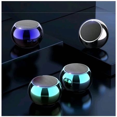 Mini Caixinha De Som De Metal Bluetooth Amplificada de 3W Potente em Oferta na Shopee