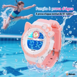 Relógio Meninos e Meninas Infantil Digital A Prova D'Água  Eletrônico Esportivo Com Design Fofo De Animais Com Led em Oferta na Shopee