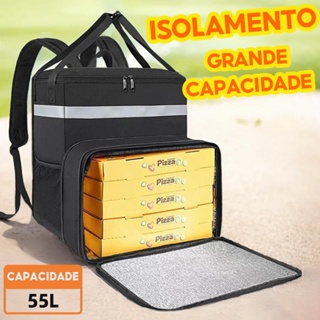55L Capa Bag Motoboy Entregador Pizza Térmica Entrega,Faixa refletiva,escalável,multifuncional em Oferta na Shopee