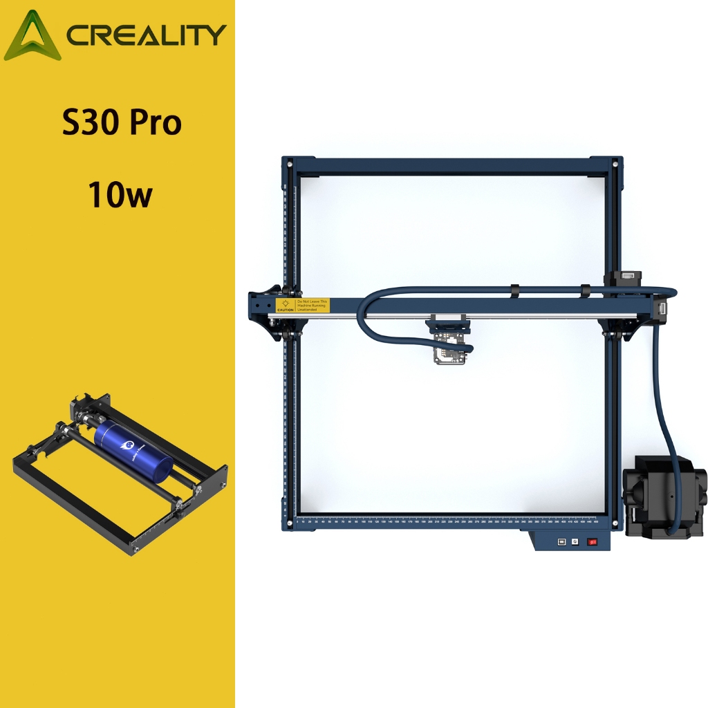 Creality&SCULPFUN S30 Pro Impressora A Gravador Corte Laser Área 41x41cm 10w Com 360° ROLO / Compressor de ar em Oferta na Shopee
