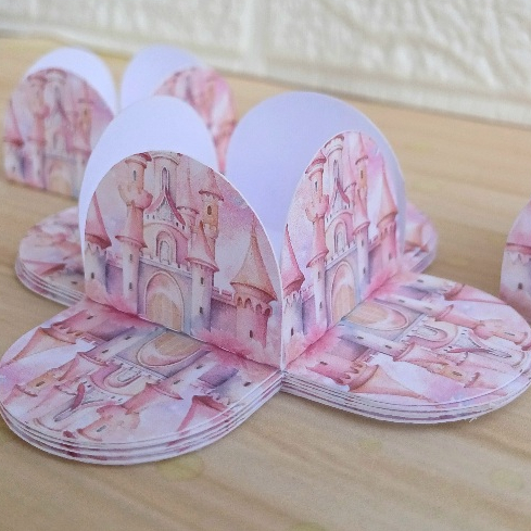 CASTELO Kit de Forminhas para Doce Brigadeiro 4 Pétalas Princesas Festa Aniversário